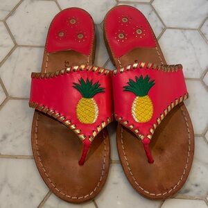 Jack Rogers Pink Pineapple Sandals